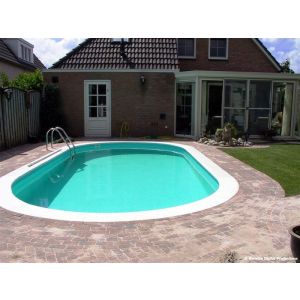 Zwembad ovaal Happy Pool 486 x 250 x 120 cm voorbeeld 