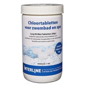 Interline Chloortabletten 1 kg. Organisch 20 gram per tablet