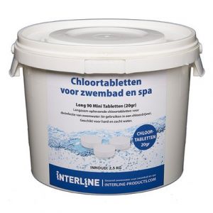 Interline Chloortabletten 2,5 kg. Organisch 20 gram 