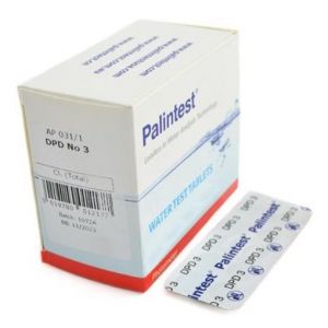 DPD 3 (totaal chloor) tabletten 25 strips verpakking