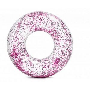 Glitter drijfband roze - 56274