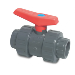 Kogelkraan PVC met dubbele wartel 110 mm. Met blauwe stip op