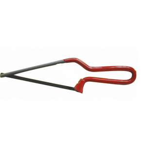 Mini zaag met handgreep. Met 15 cm lang zaagblad.