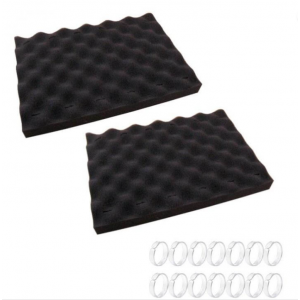 W0727A Borstels in schuimrubber voorkant