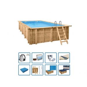 Bali rechthoek 7,90x4,00m/1,38m - Deluxe pakket