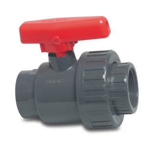 PVC kogelkraan enkele wartel 1/2