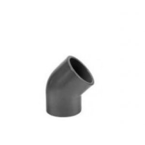 Knie 45 graden,   16 mm. 2 x lijmverbinding. 16 bar.