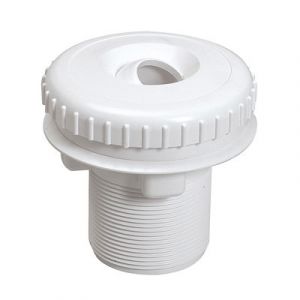 Inspuiter met schroefdraad 2", in de kleur wit ( 7cm )