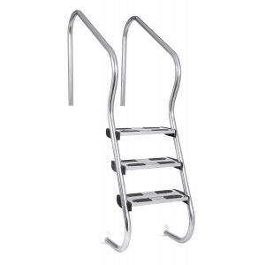 Zwembadtrap, Easy Access model 4-treden AISI-316 voorkant
