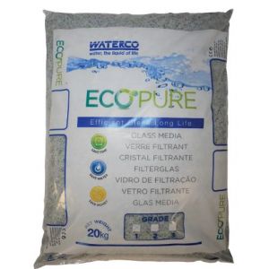 Filterglas (standaard) grade 1: +/- 0,3 - 1,0 mm 20 KG.