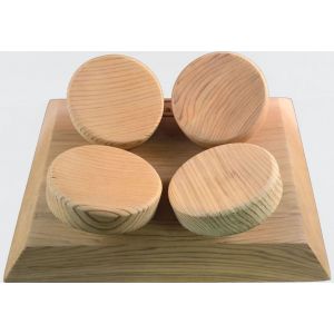 Saunakussen HaLu - Red Cedar rechthoekig bovenkant