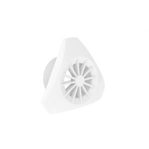 Inspuiter rooster design - wit voorkant