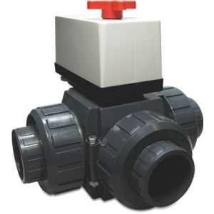 PVC 3-weg kogelkraan 63 mm / 230 Volt voorbeeld