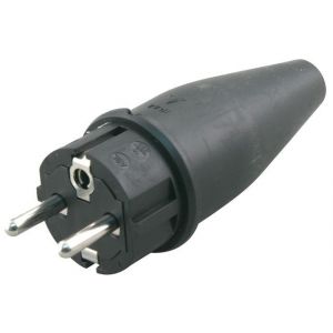 Rubber stekker, aardpen voorbeeld