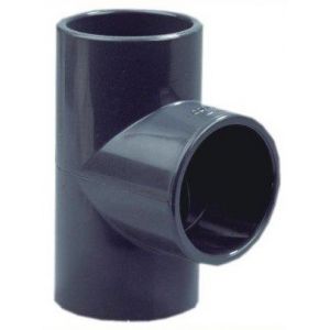 T-stuk 90 graden 160 mm voorkant