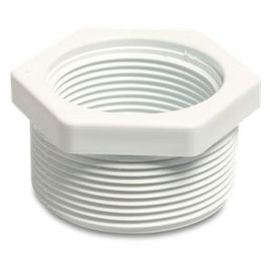 Verloopring PVC 2" x 1 1/2" voorkant