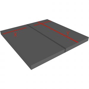 rechthoekige cover met maten