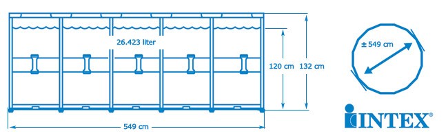 intex rond 549 cm